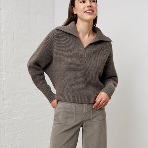 UpWest Women's V-Neck Sweater - Brown